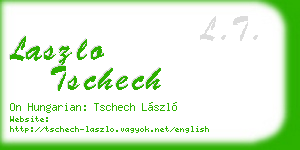 laszlo tschech business card